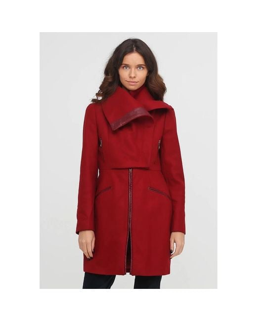 Pinko Red Single-Breasted Coats