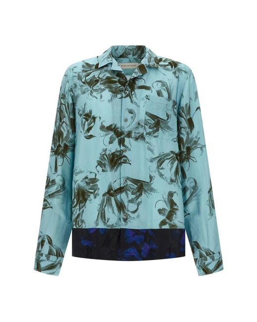 Casual Shirts Dries Van Noten de hombre de color Green