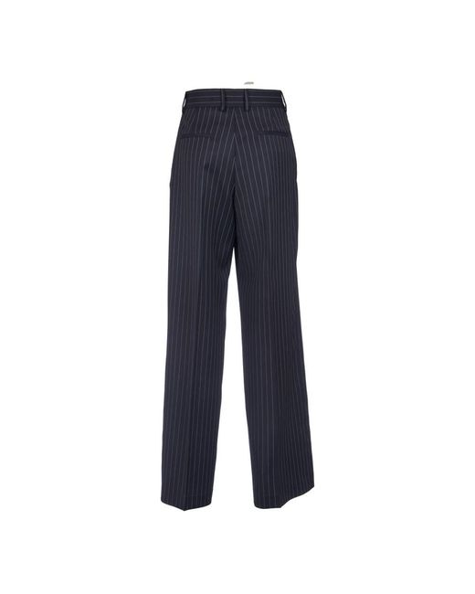 MSGM Blue Wide Trousers