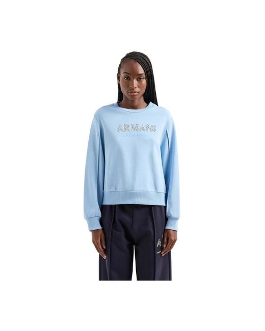 Armani Exchange Blue Sweatshirts