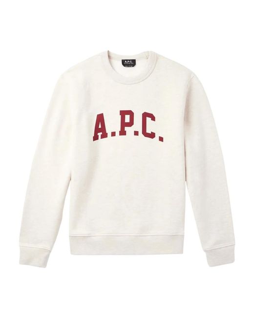 A.P.C. White Sweatshirts for men