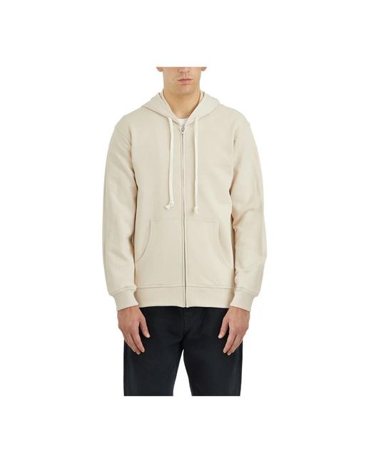 Comme des Garçons Hoodies & Sweatvesten ,Katoen Hoodie Met Rits in het Natural voor heren