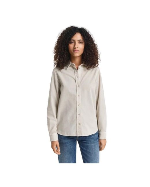 Gant Blouses & Hemden in het Gray