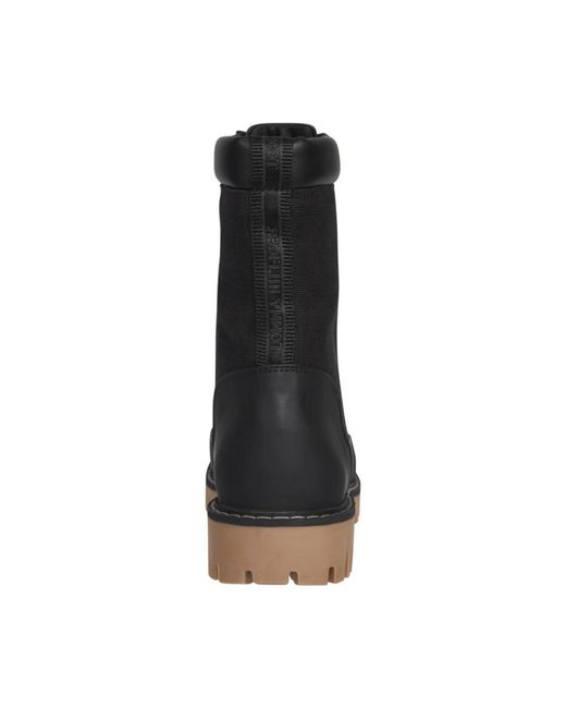 Tommy Hilfiger Black Lace-Up Boots