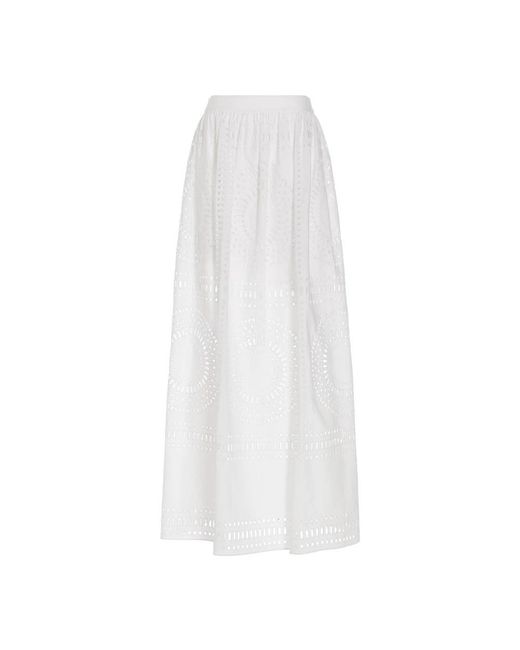 Alberta Ferretti White Maxi Skirts