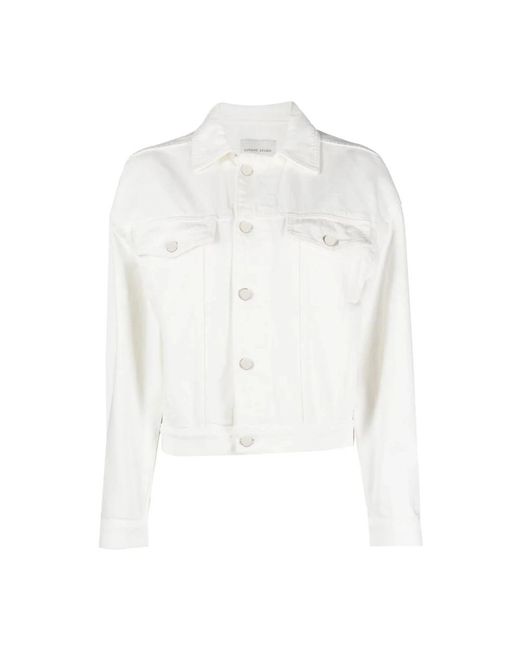 Loulou de Saison White Denim Jackets