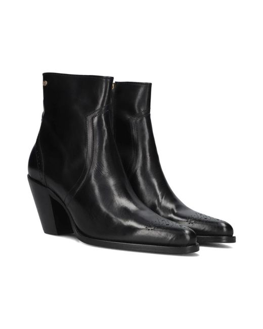 Fred De La Bretoniere Heeled Boots in het Black