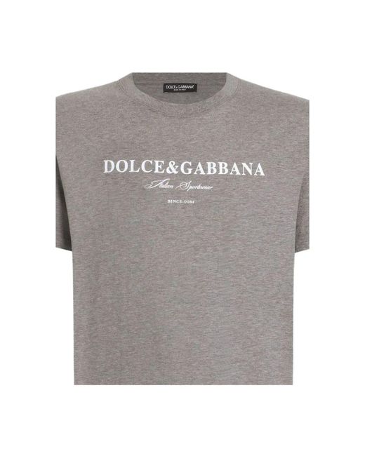 Dolce & Gabbana Gray T-Shirts for men