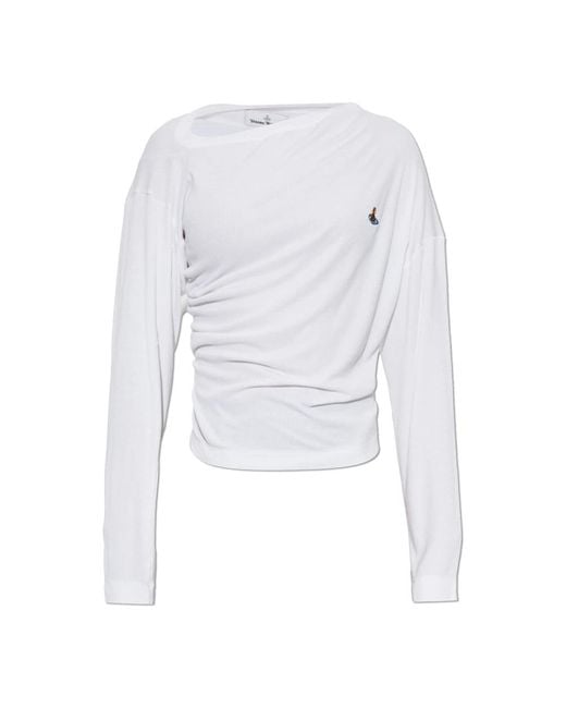 Vivienne Westwood White Long Sleeve T-Shirts