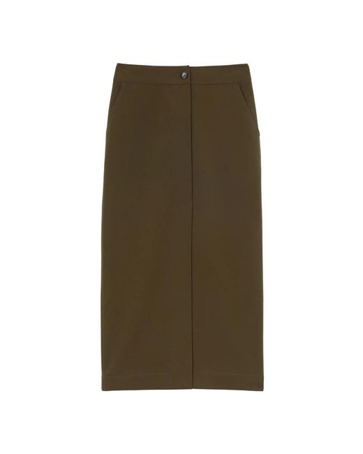 Pinko Green Midi Skirts