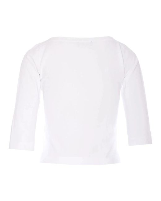 Long Sleeve Tops Roberto Collina de color White