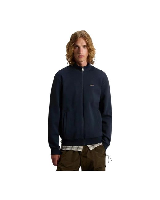 Woolrich Blue Zip-Throughs for men