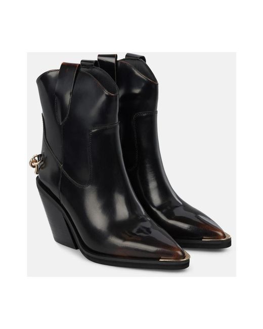 Alma En Pena. Black Cowboy & Biker Boots