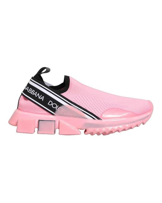 Dolce & Gabbana Pink Sneakers