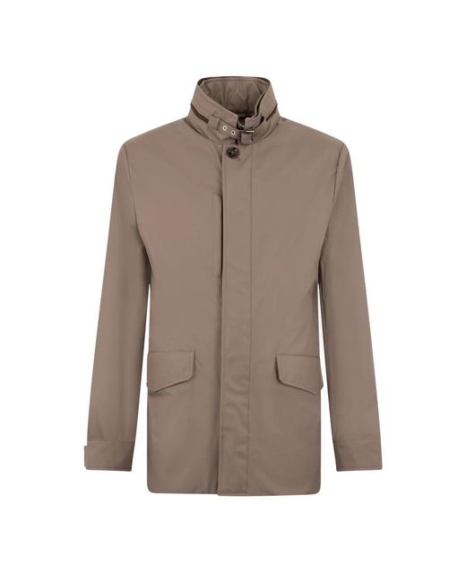 Moorer Brown Light Jackets for men