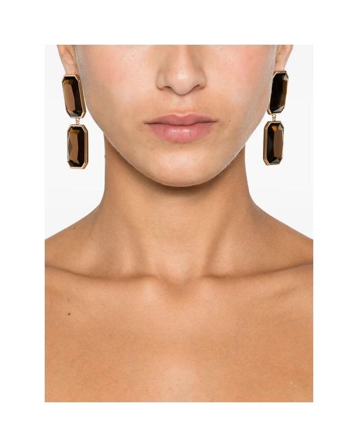 Earrings di Self-Portrait in Brown