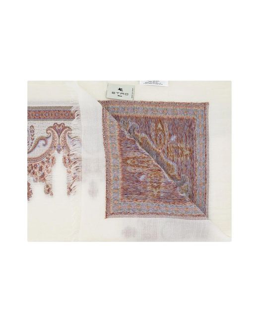 Etro Pink Silky Scarves