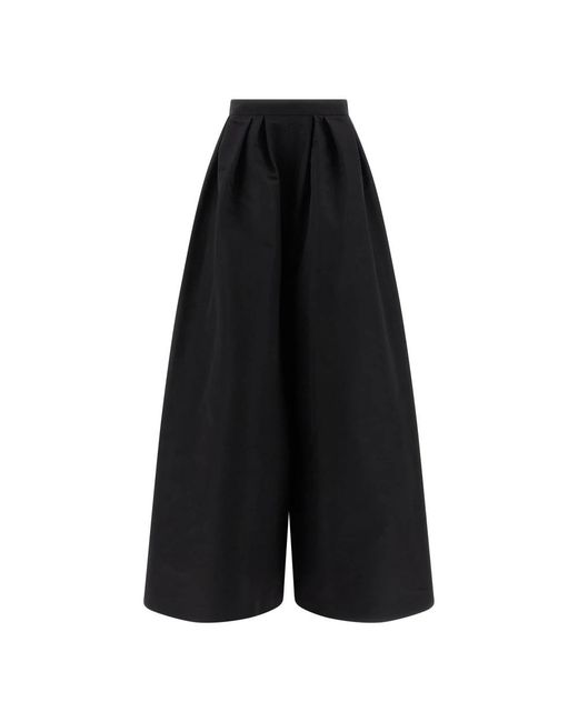 Carolina Herrera Black Wide Trousers