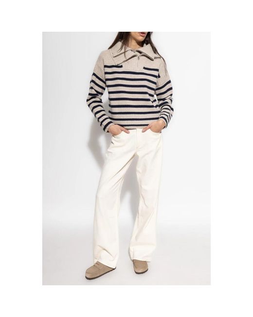 Rag & Bone Truien & Vesten ,Wol Coltrui Met Ritssluiting in het Gray