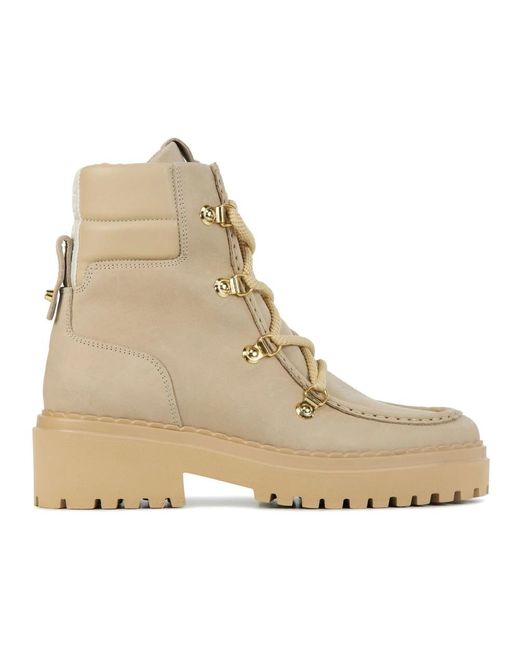 Lace-Up Boots di Nubikk in Natural