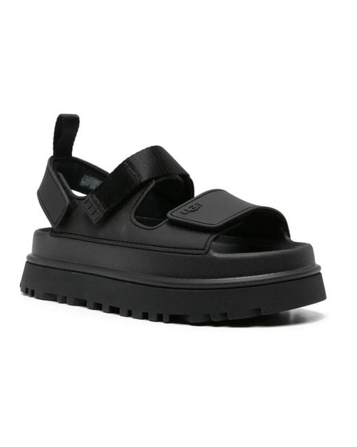 Ugg Black 'Goldenglow' Sandals