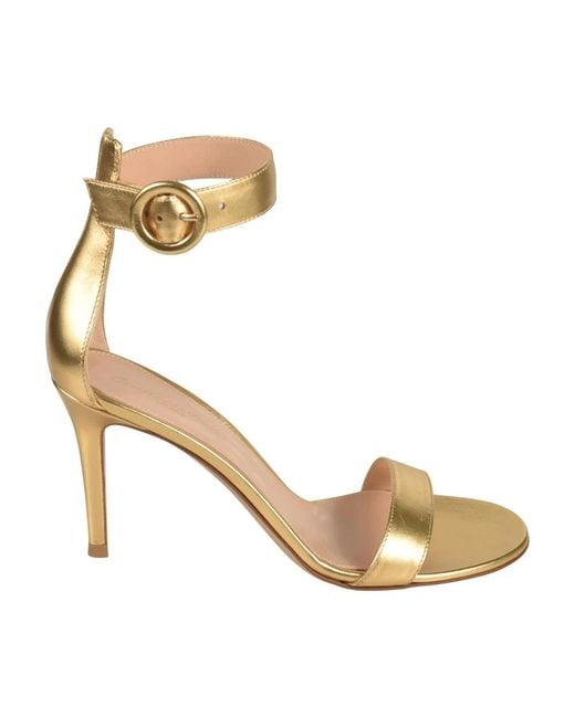 Gianvito Rossi Metallic High Heel Sandals