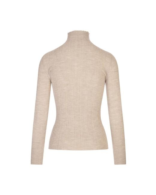 Agnona Natural Turtlenecks