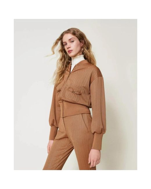 Zip-Throughs Twinset de color Brown