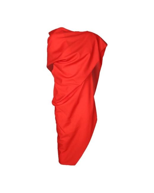 Issey Miyake Red Wrap Dresses