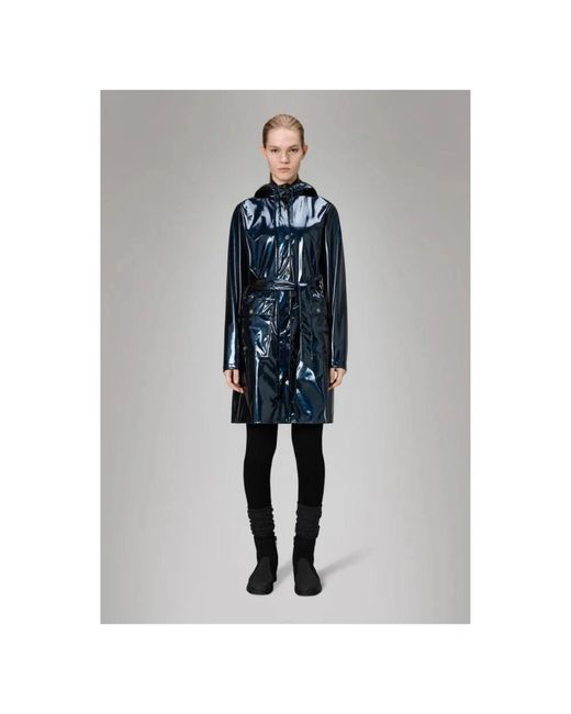 Rains Blue Rain Jackets