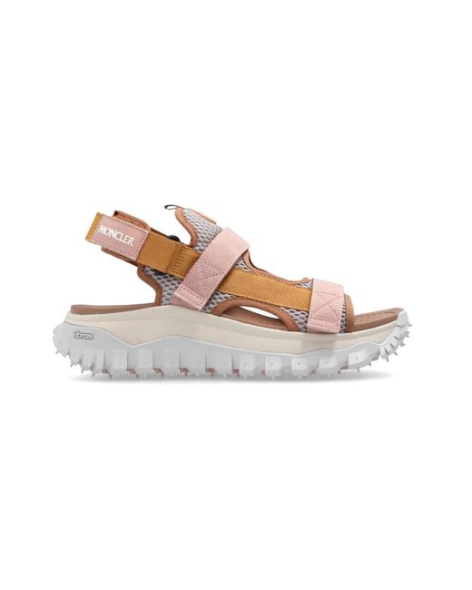 Moncler Pink Flat Sandals