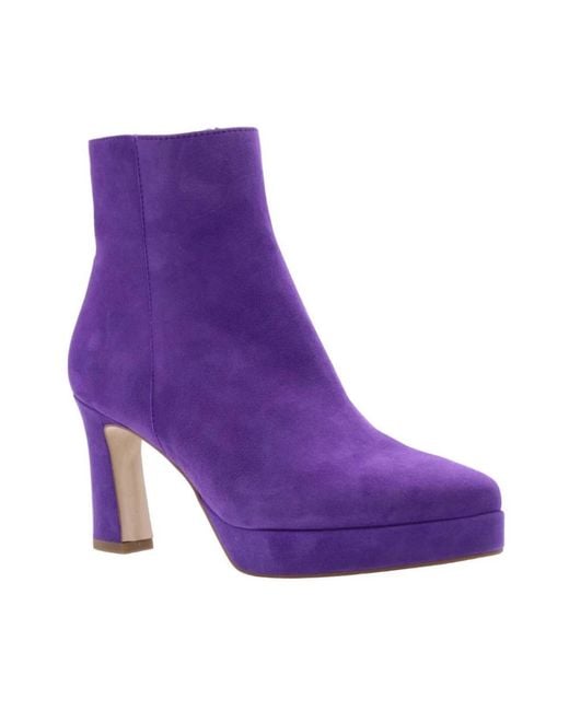 CTWLK Purple Heeled Boots