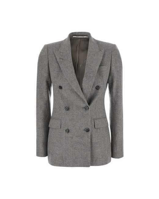 Tagliatore Resca Double-Breasted Jacket in het Gray