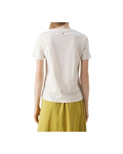 Weekend by Maxmara White Cinema weiße t-shirts und polos