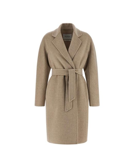 Max Mara Natural Belted Coats