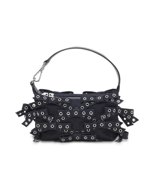 Handbags Ganni de color Black