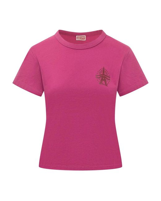 KENZO Eiffeltoren T-Shirt in het Purple