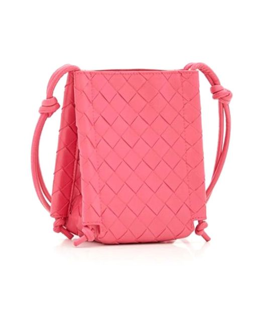 Bottega Veneta Pink Cross Body Bags