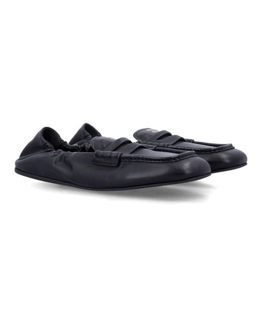 Miu Miu Blue Loafers