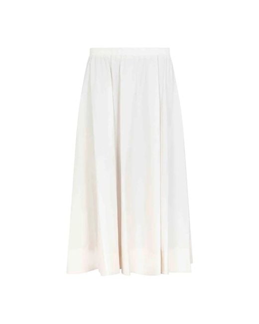 Akep White Maxi Skirts