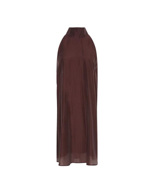 Moss Copenhagen Brown Faustina Sl Kleid