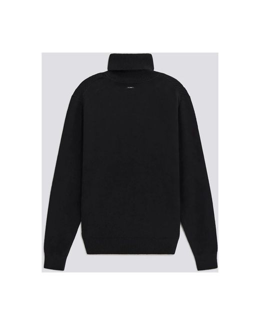 Gas Truien & Vesten ,Zwart ,Zwarte Coltrui Tricot Moderne Stijl in het Black voor heren