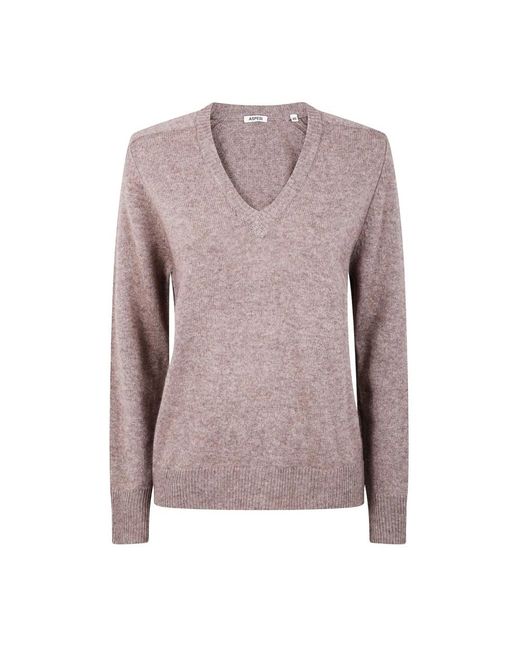 Aspesi Pink V-Neck Knitwear
