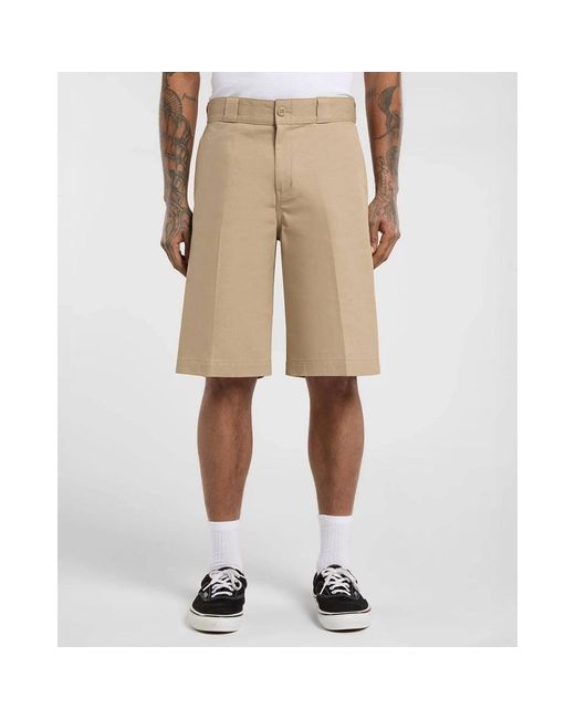 Dickies Natural Long Shorts for men
