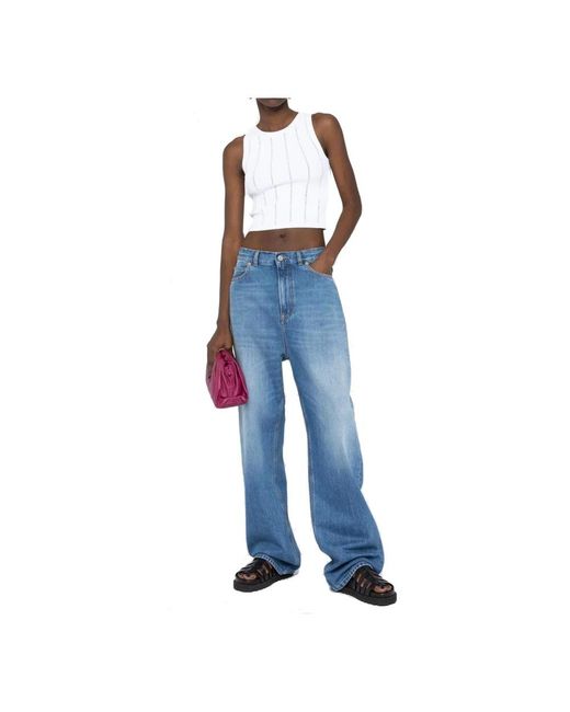 Valentino Blue Straight Fit Jeans