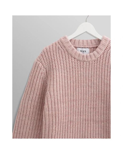 Wax London Pink Round-Neck Knitwear for men
