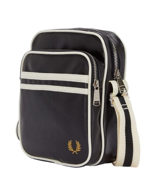 Messenger Bags di Fred Perry in Black da Uomo