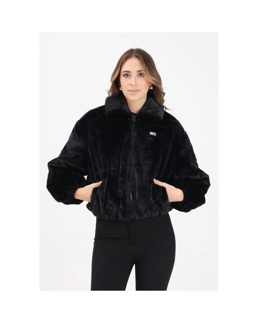 Tommy Hilfiger Black Faux Fur & Shearling Jackets