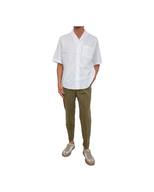 Paolo Pecora White Short Sleeve Shirts for men