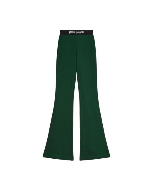 Palm Angels Green Wide Trousers